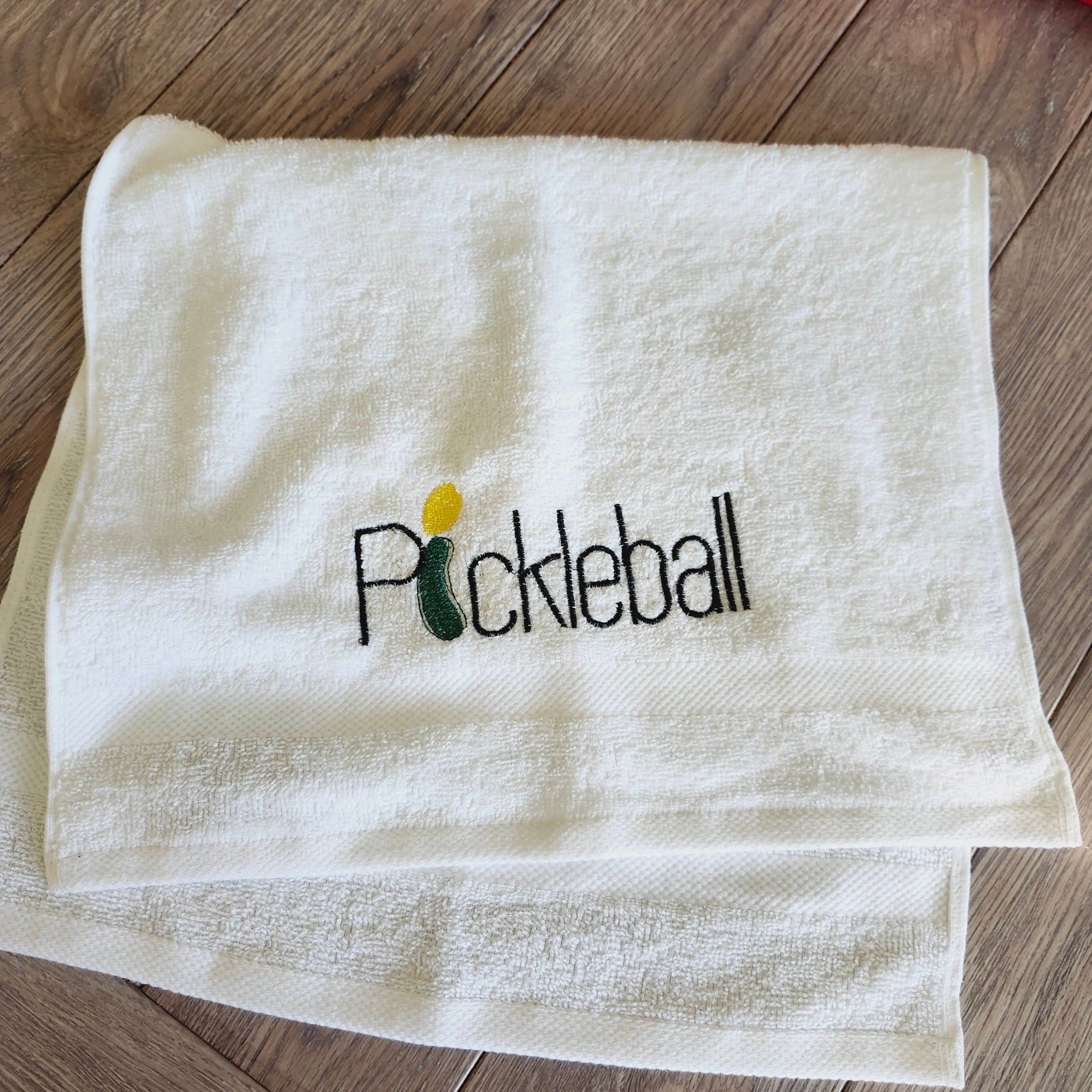 pickleball towel embroidery