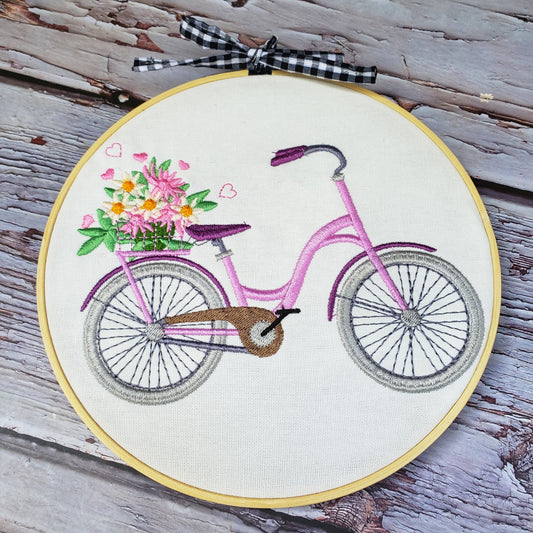 hoop bicycle embroidery