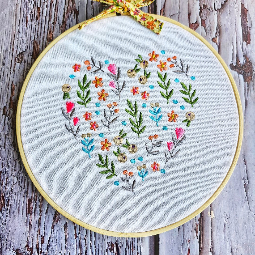 Hoop Embroidery Heart