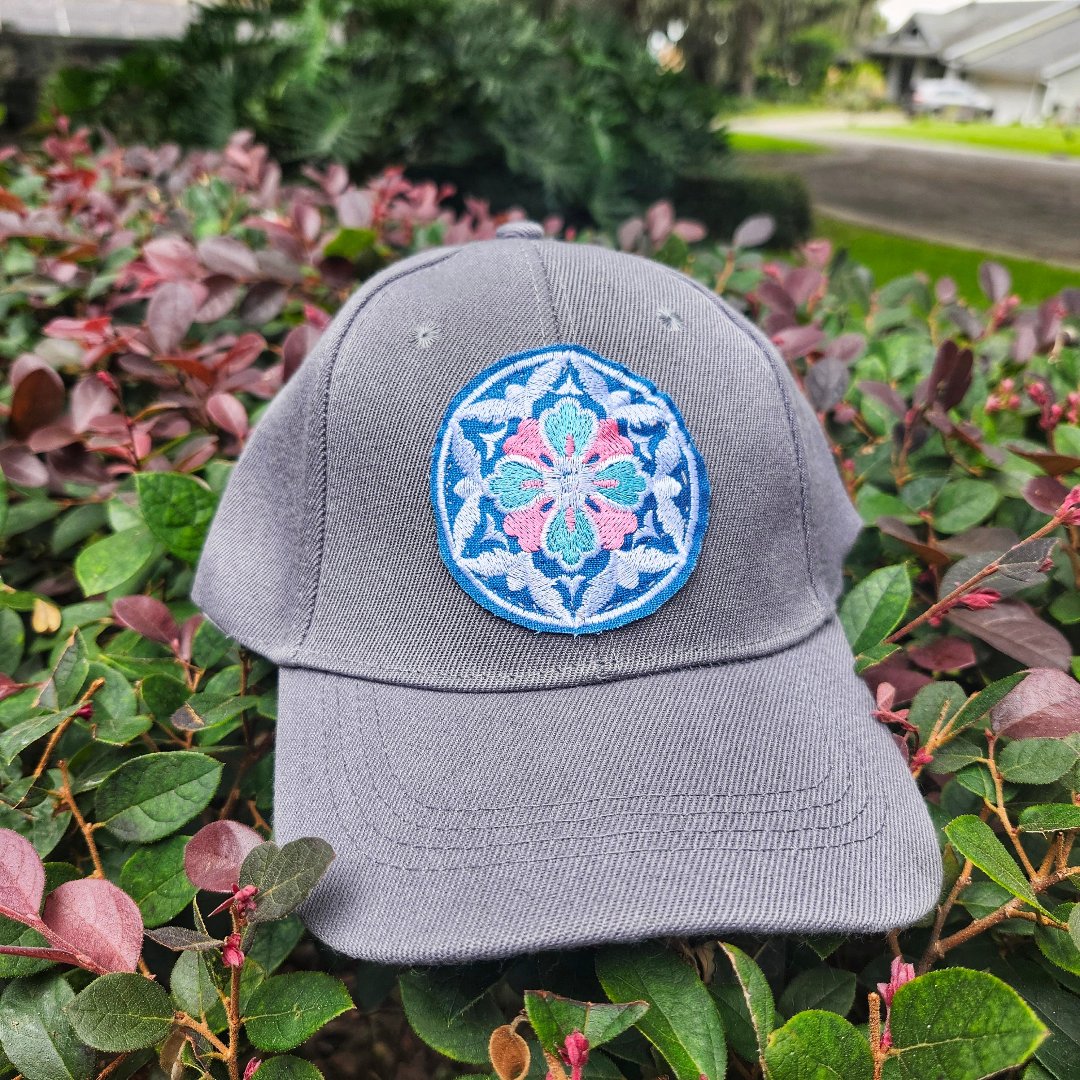 cap embroidery mandala