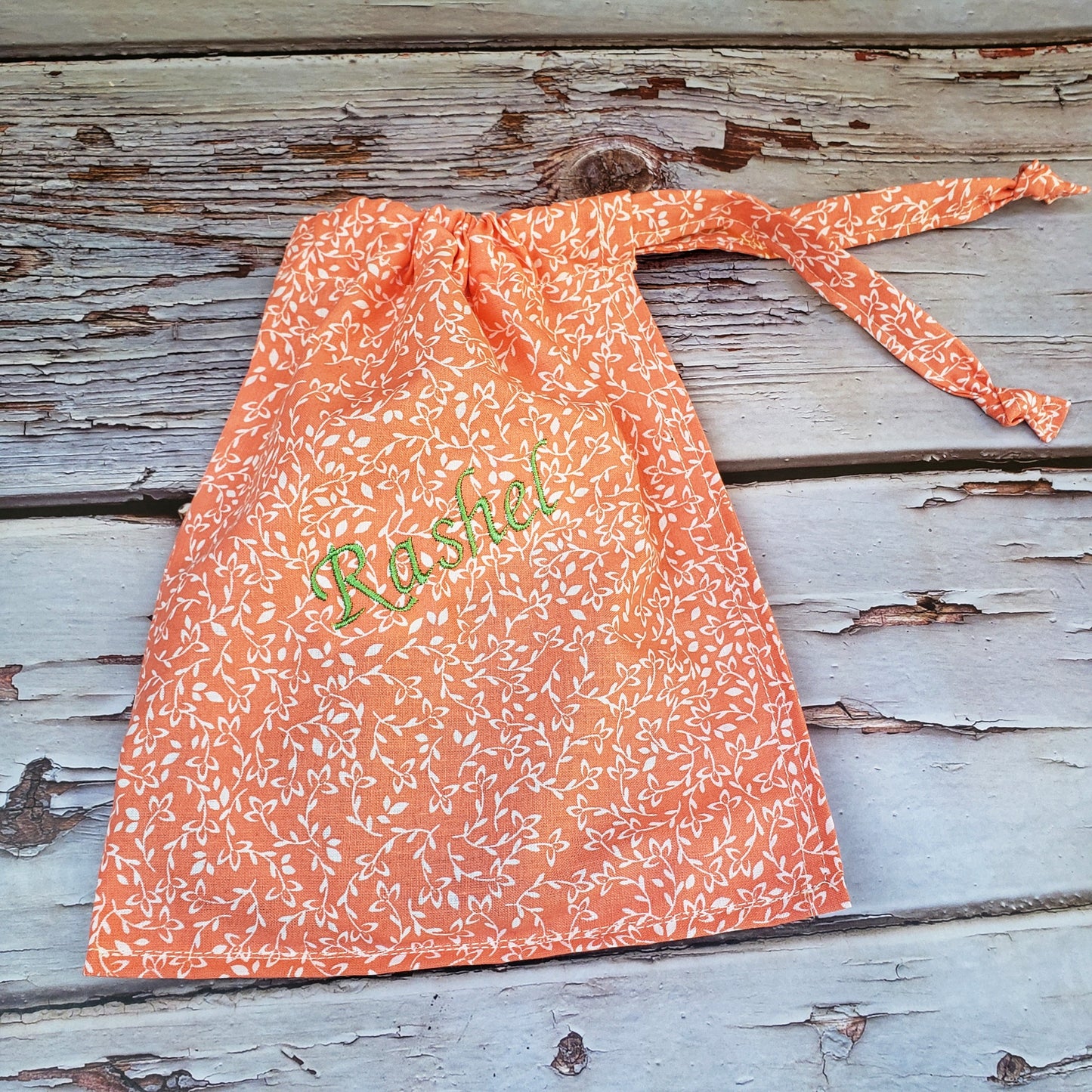 Drawstring Floral Personalized
