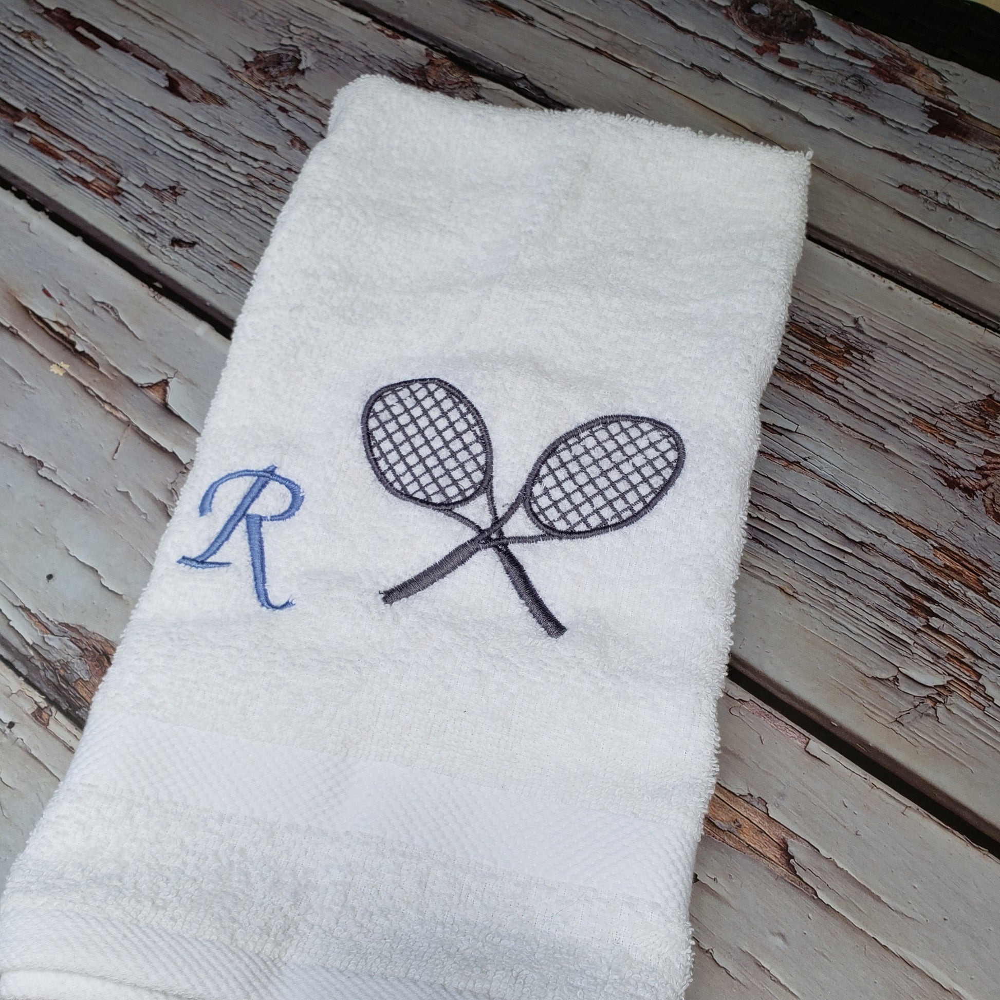 embroidery tennis towel