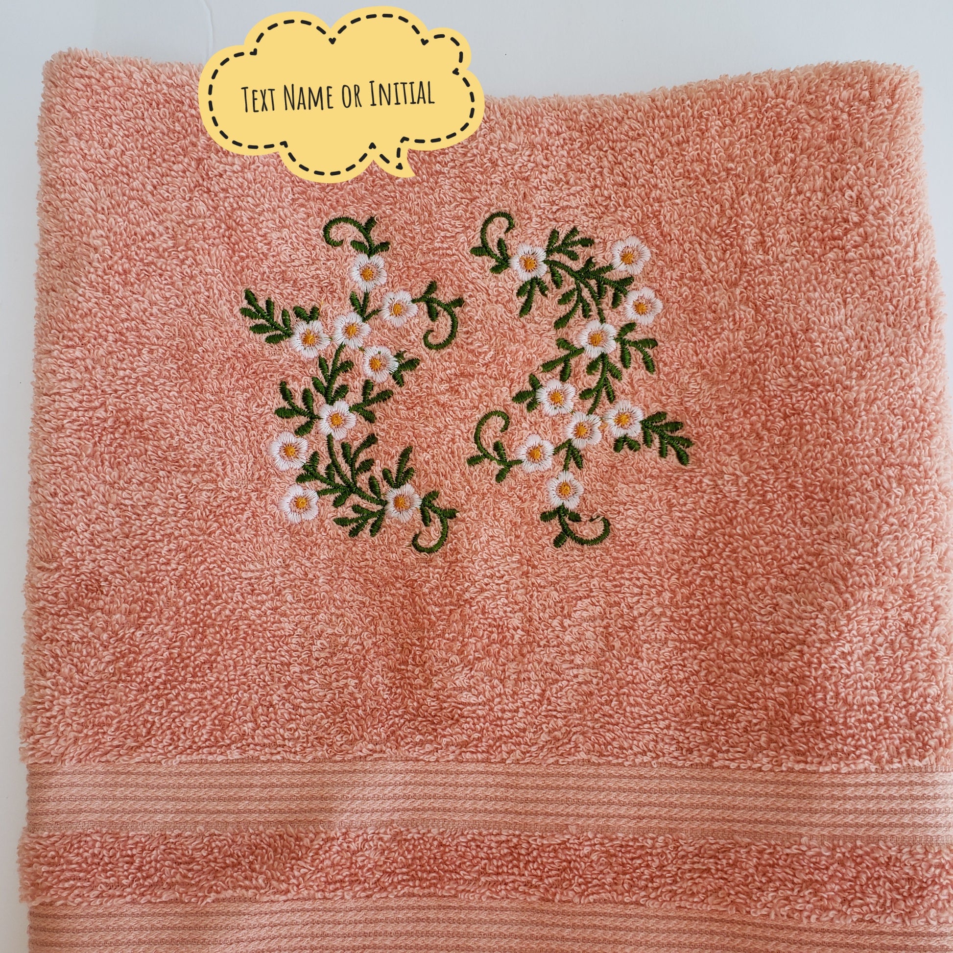 personalized embroidery towel
