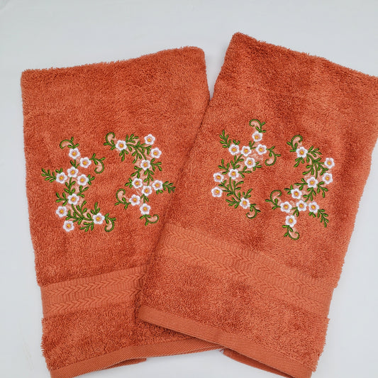 Hand Towels with Embroidery Design