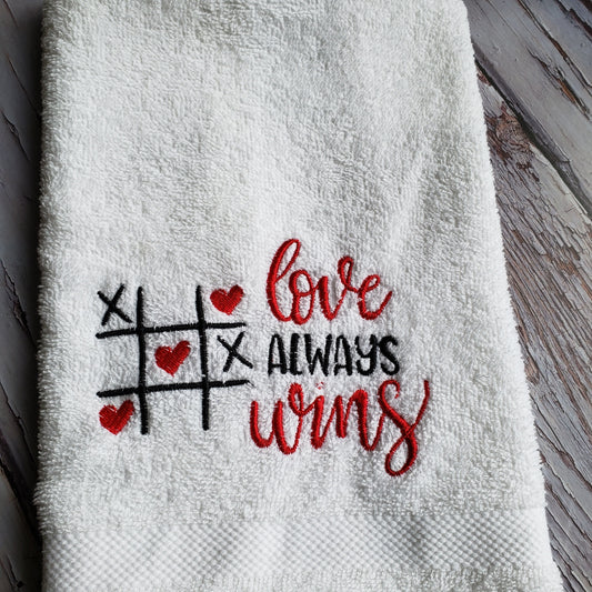 Hand Towel embroidered