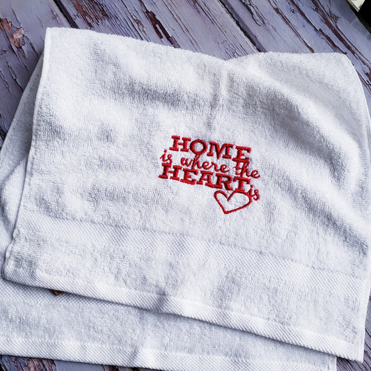 hand towel embroidered