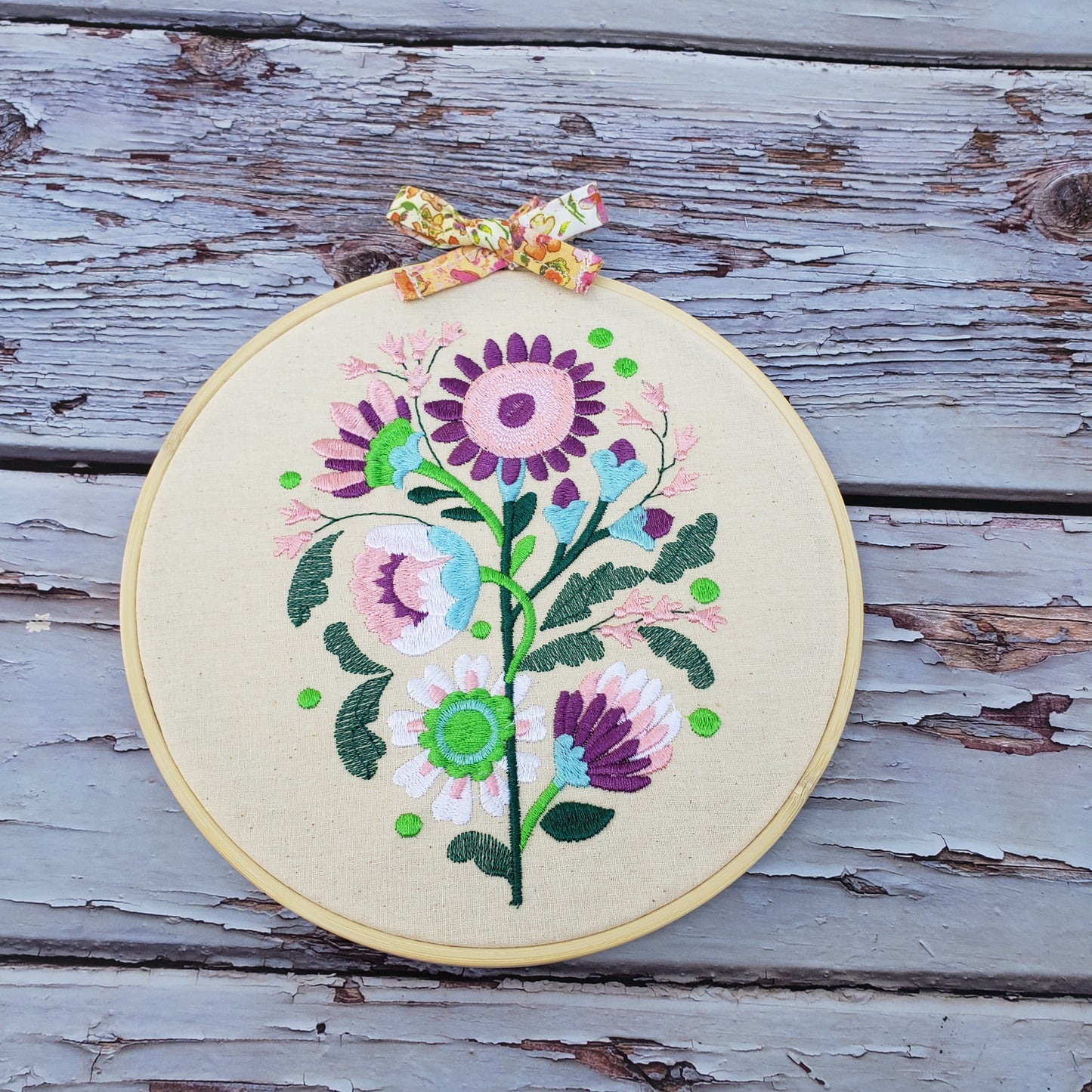 Hoop Embroidery floral