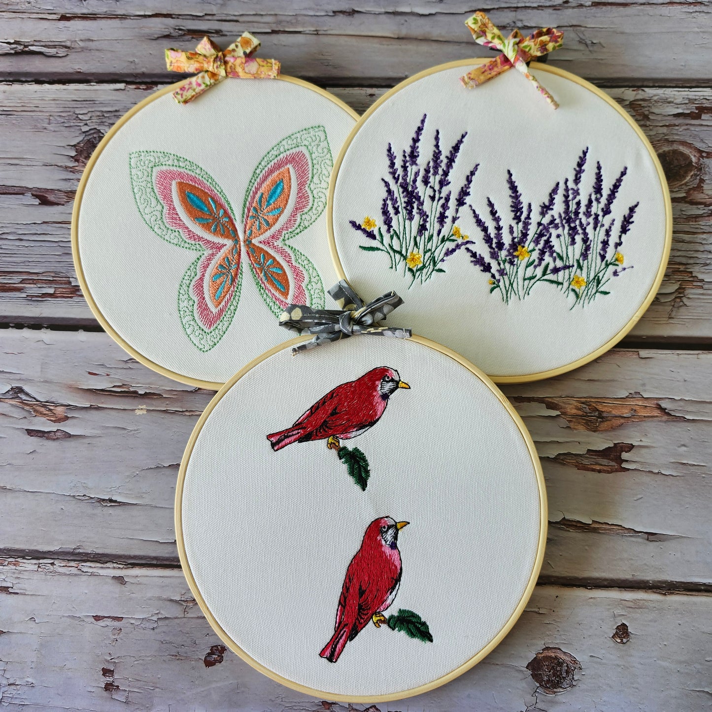 Hoops embroidered design