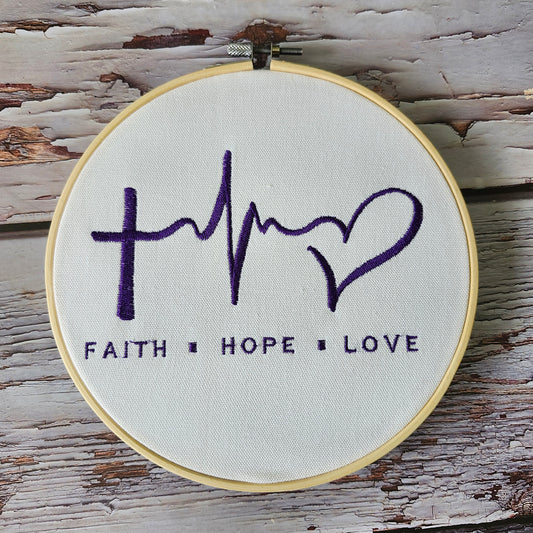 hoop embroidered