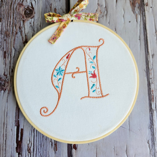 Hoop Embroidery Initial