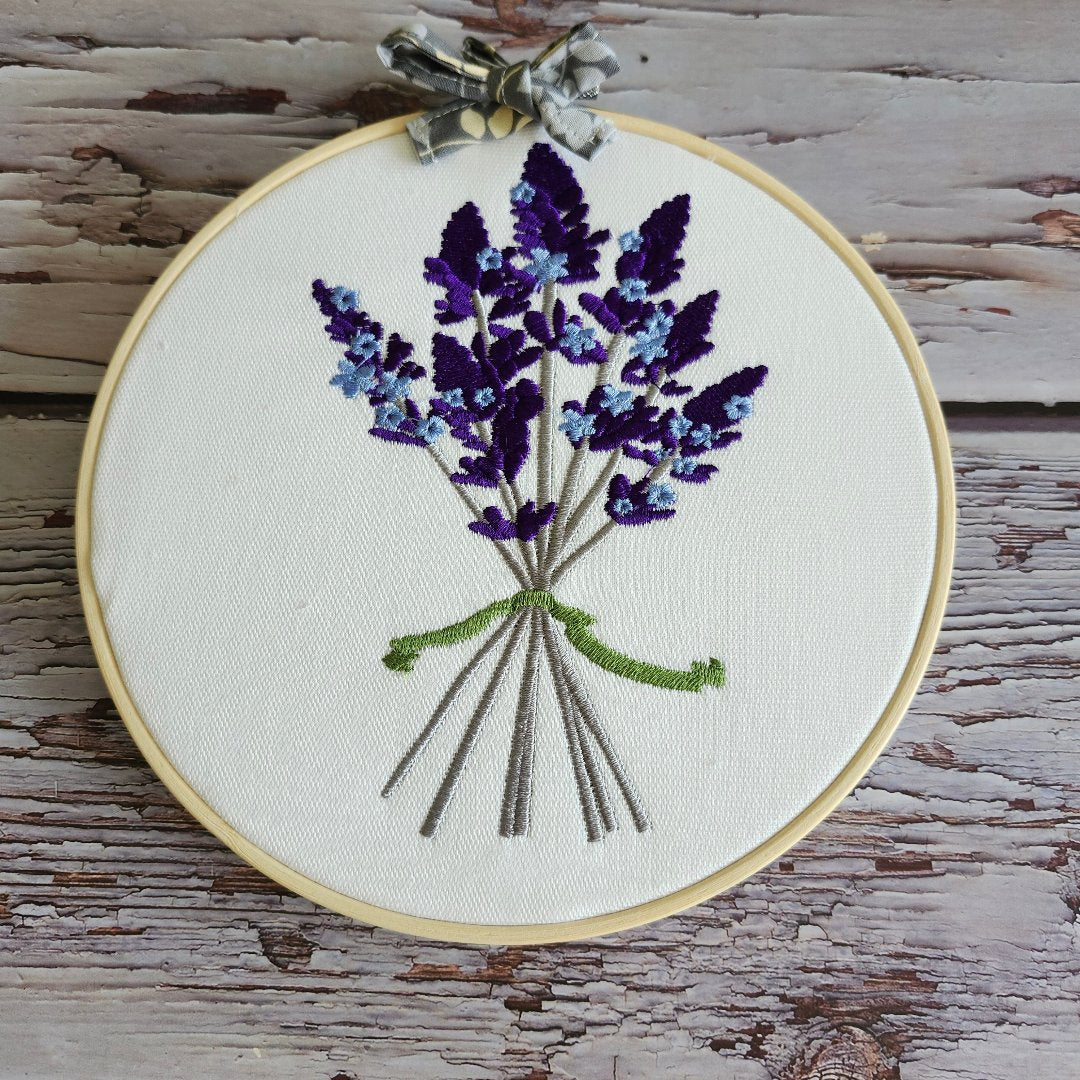 Hoop Lavender Embroidery