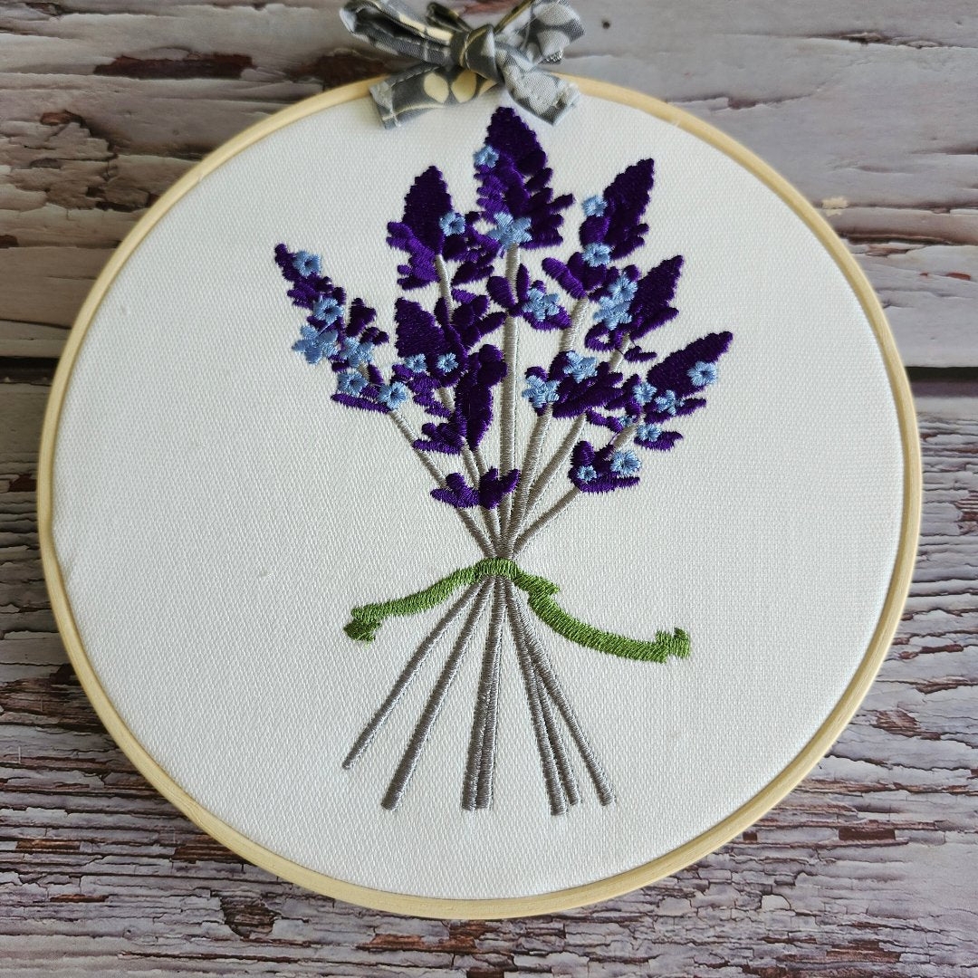 Hoop Embroidery Lavender