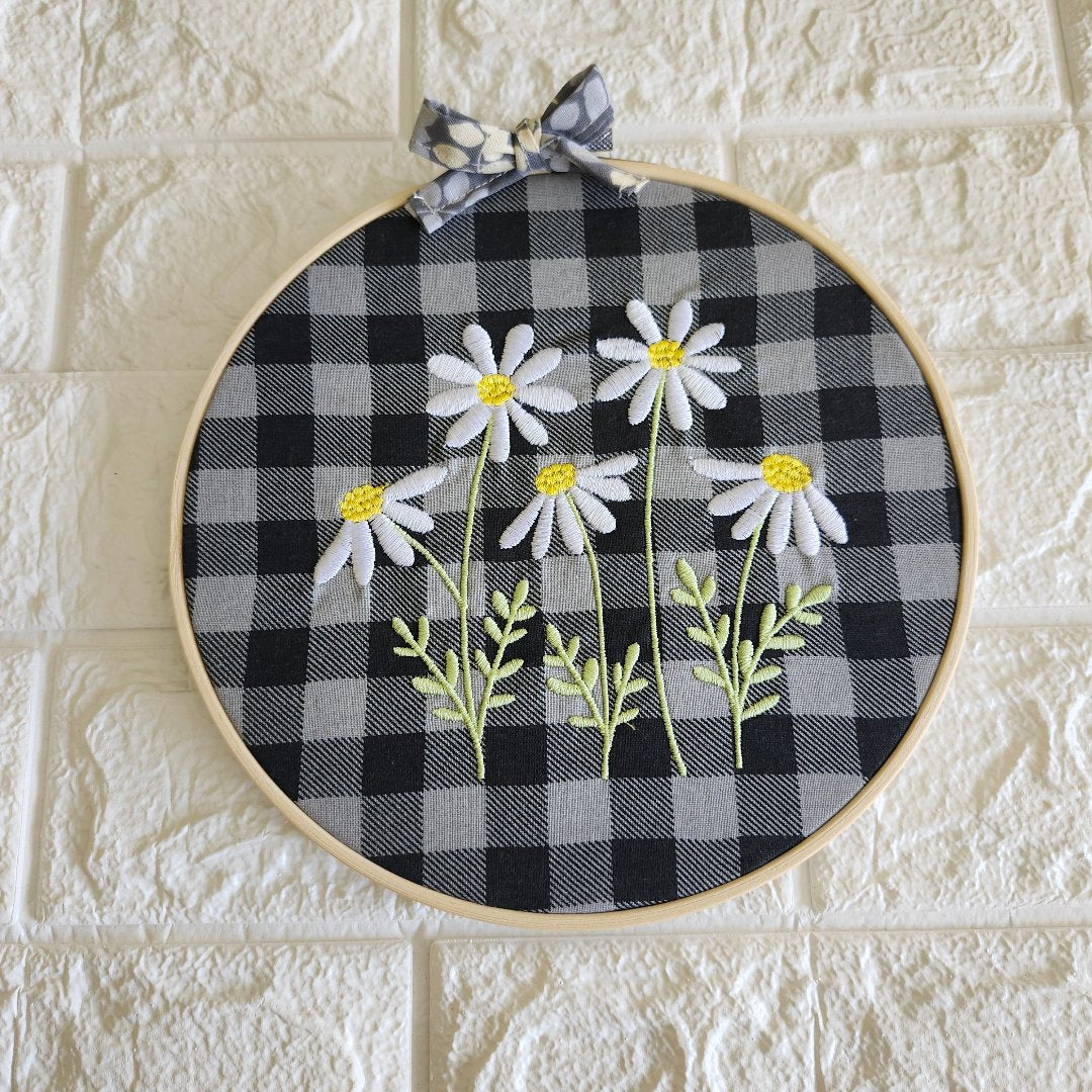 Plaid Hoop embroidery