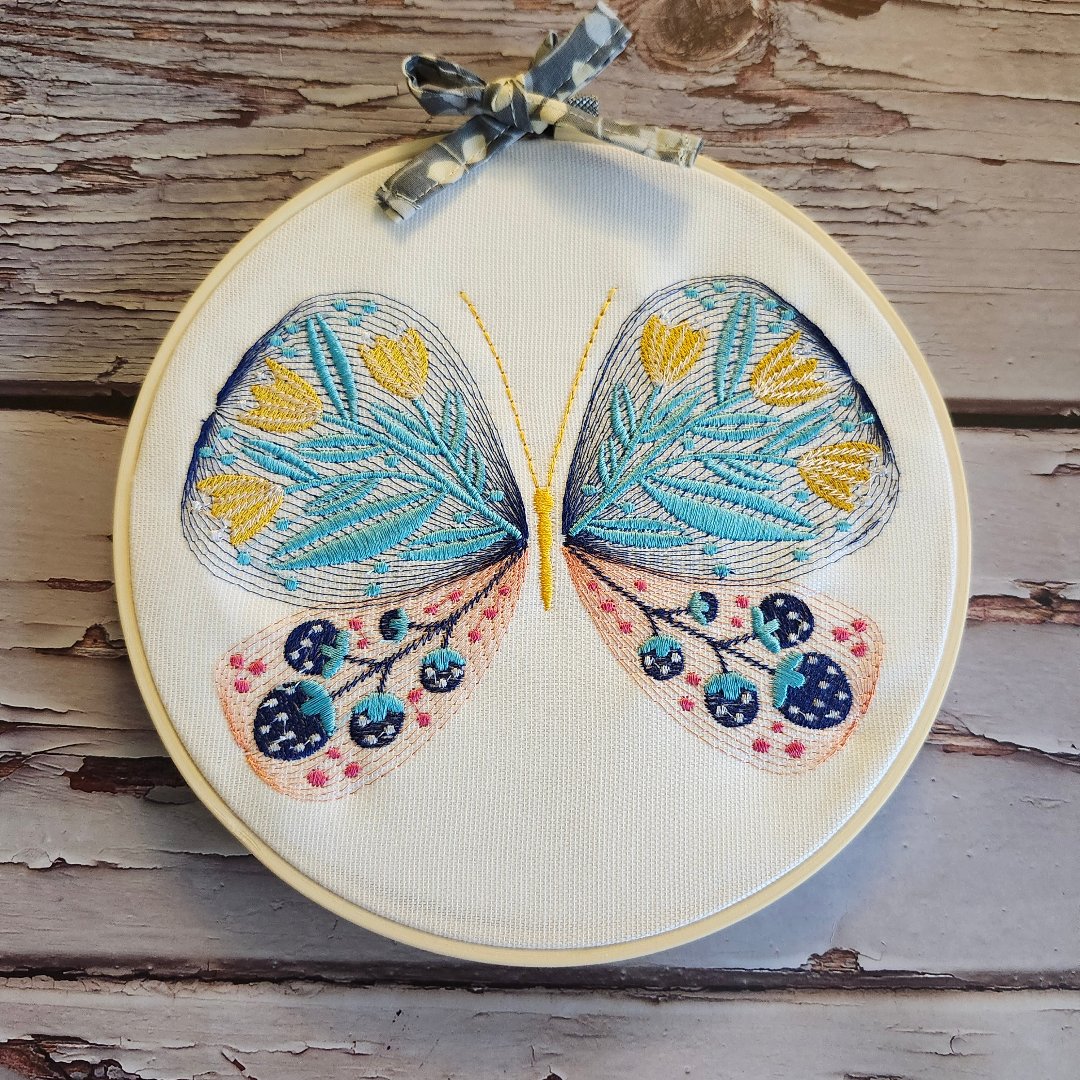 embroidery butterfly hoop