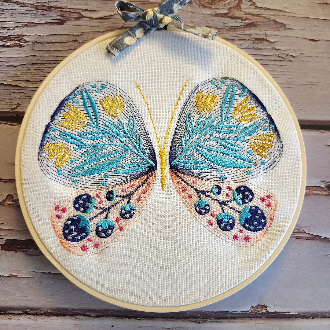 Embroidery Hoop buterfly