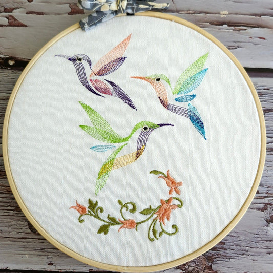 Embroidery Hummingbirds 