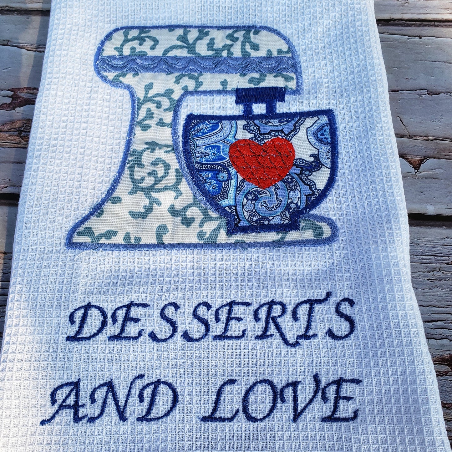 Kitchen towel embroidery
