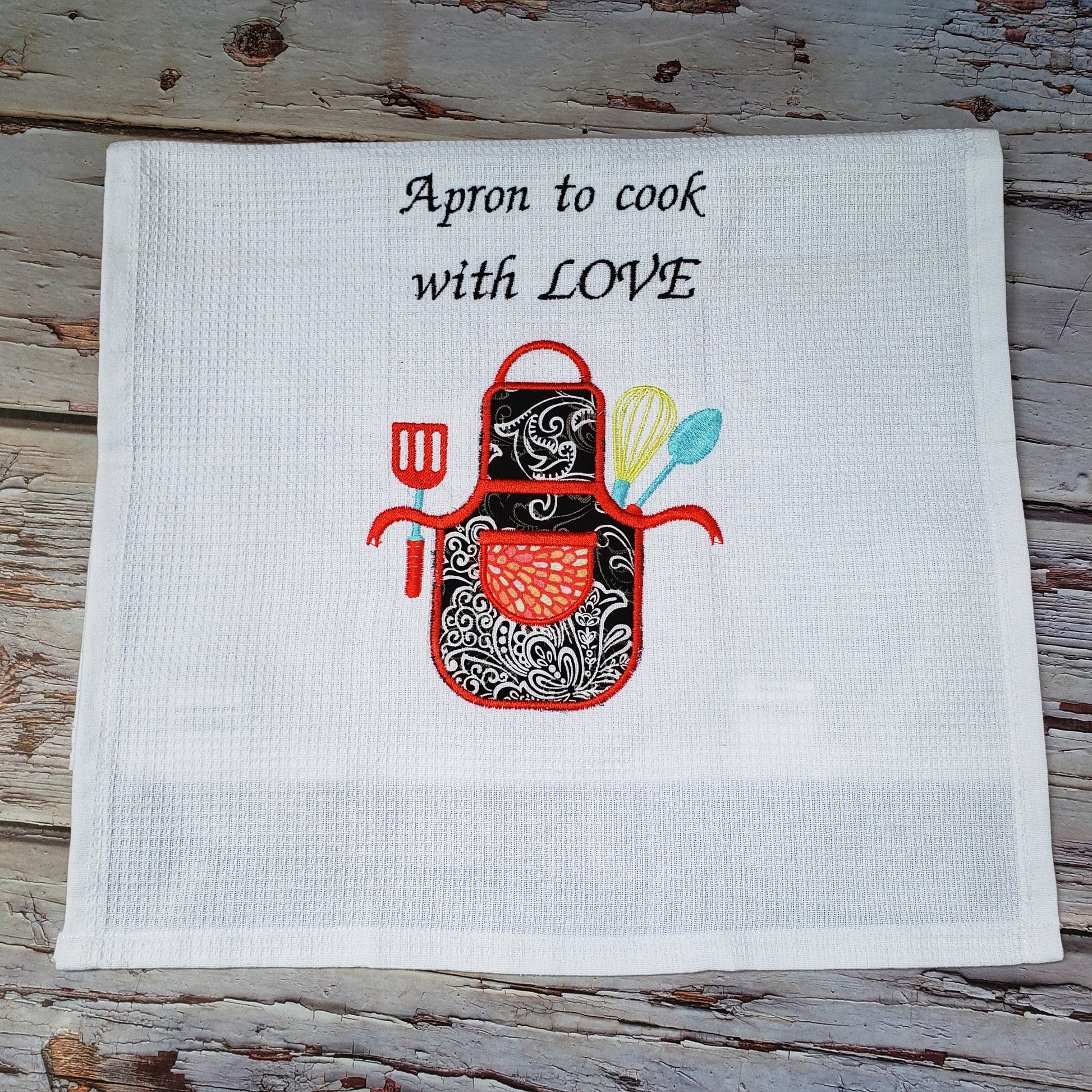 kitchen embroidery towel