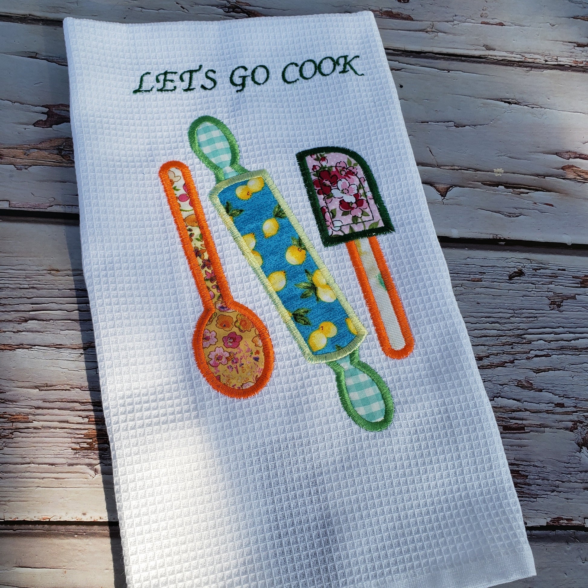 Kitchen embroidery towel