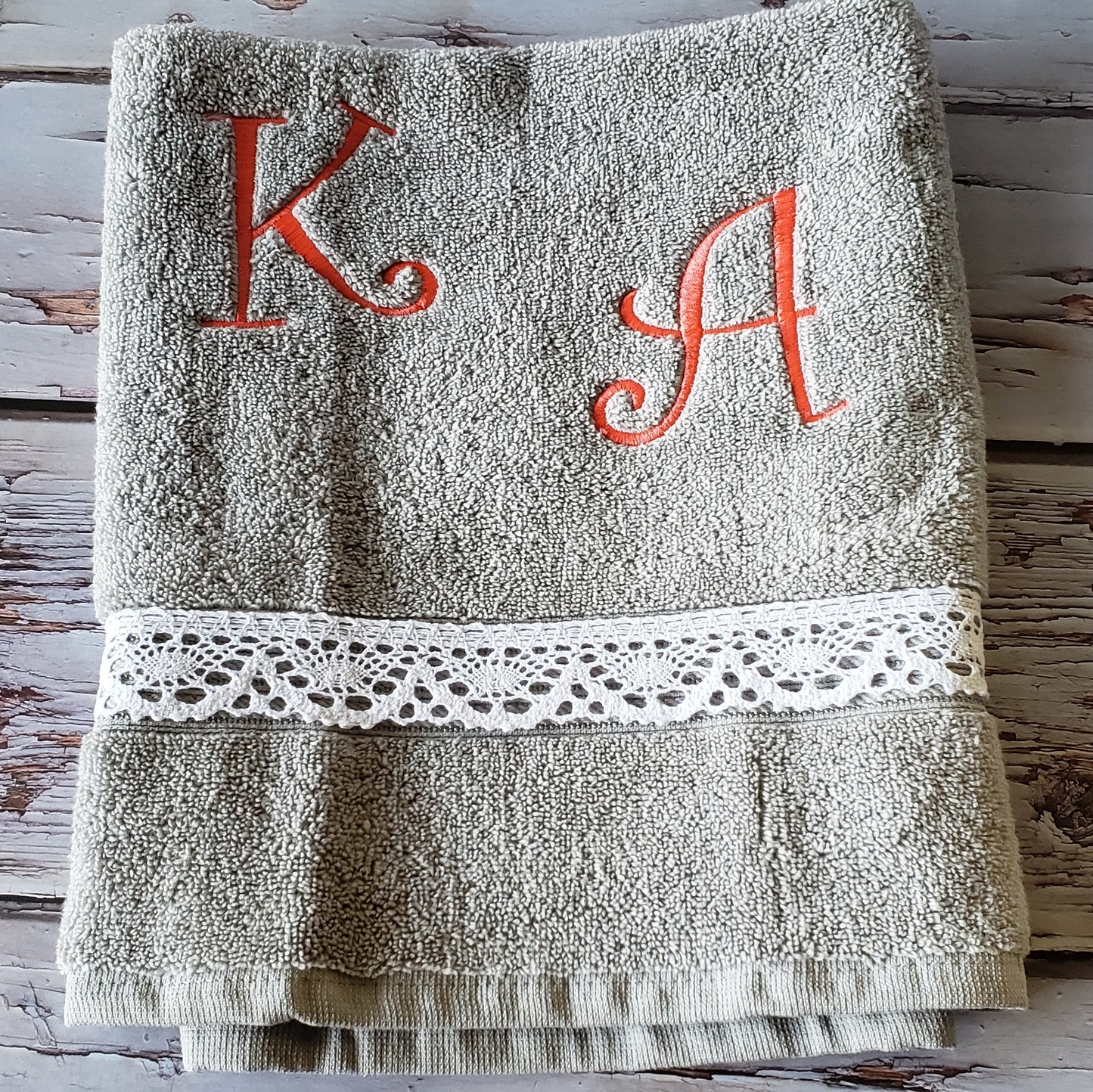 personalized hand towel