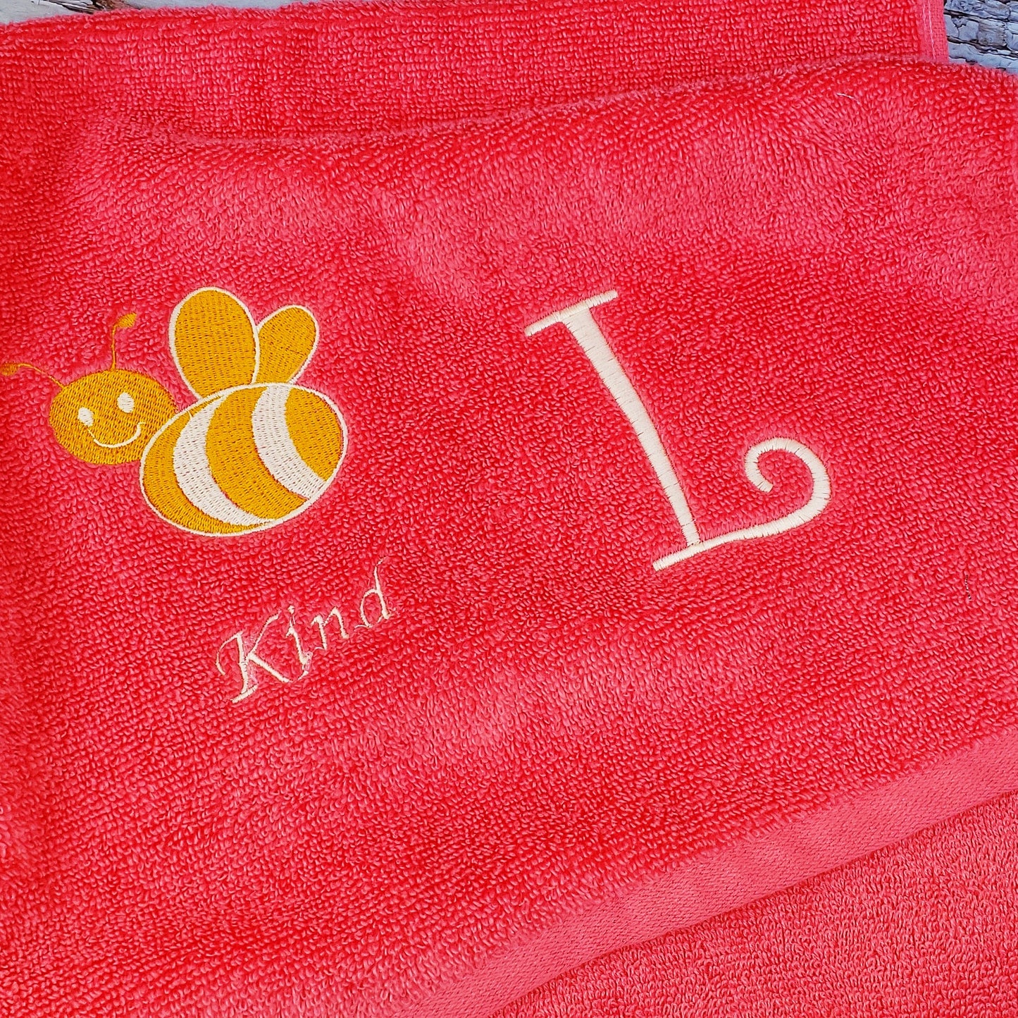 embroidered hand towel