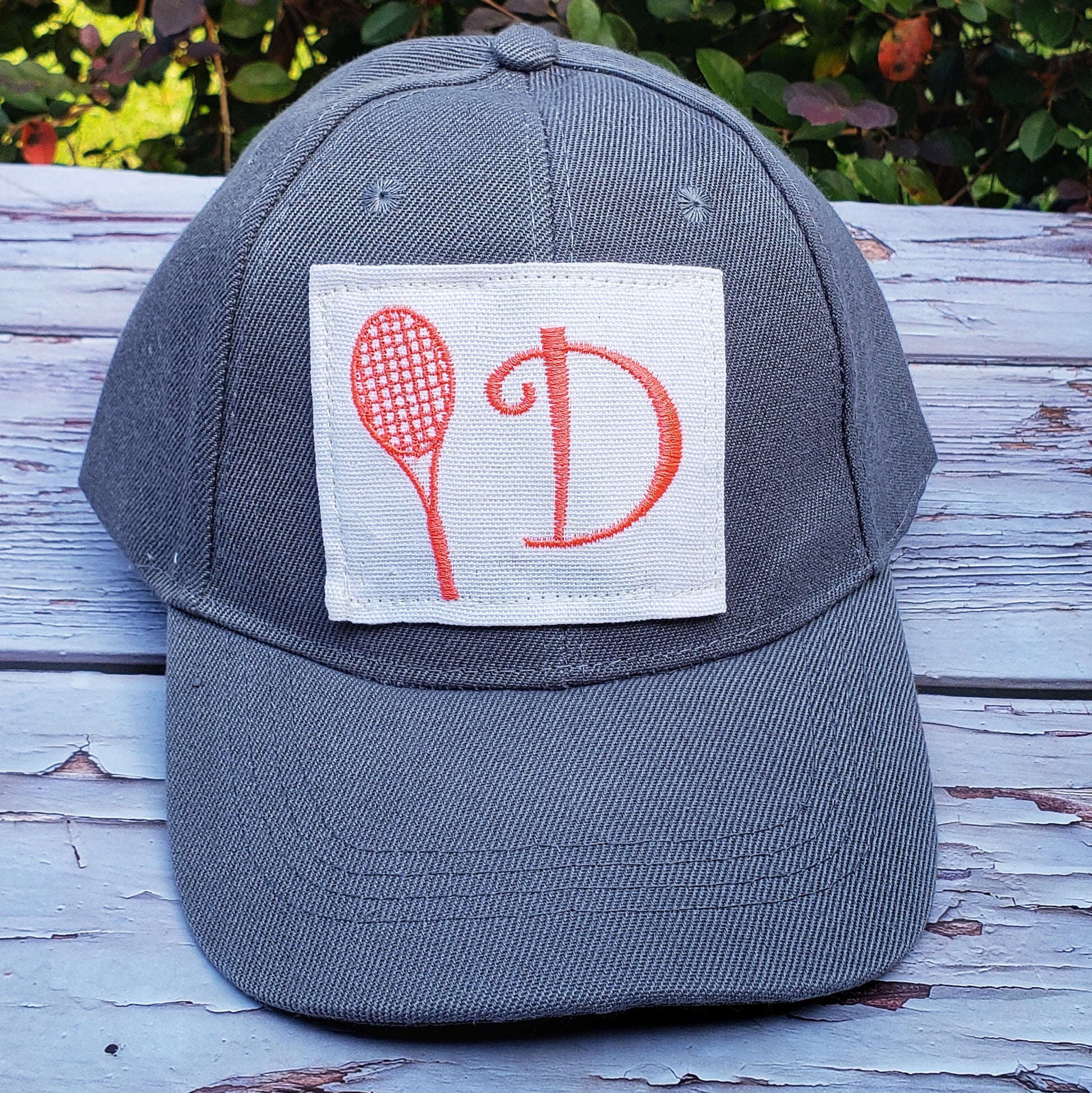 tennis cap with Initial