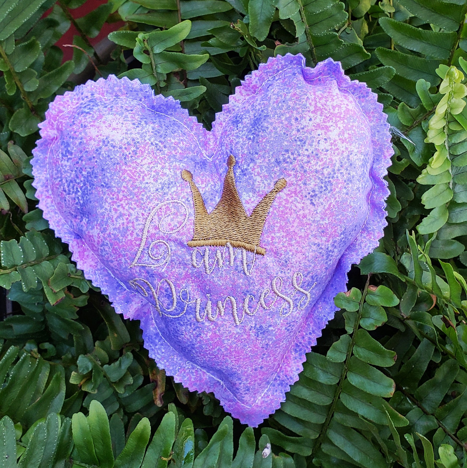personalized embroidered heart