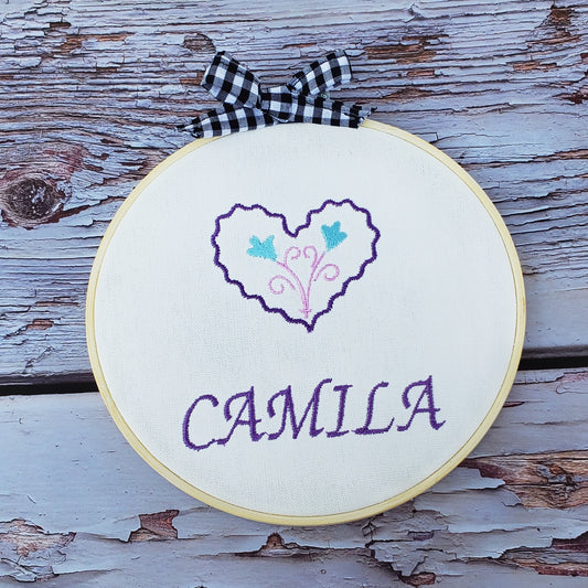 hoop embroidery personalized