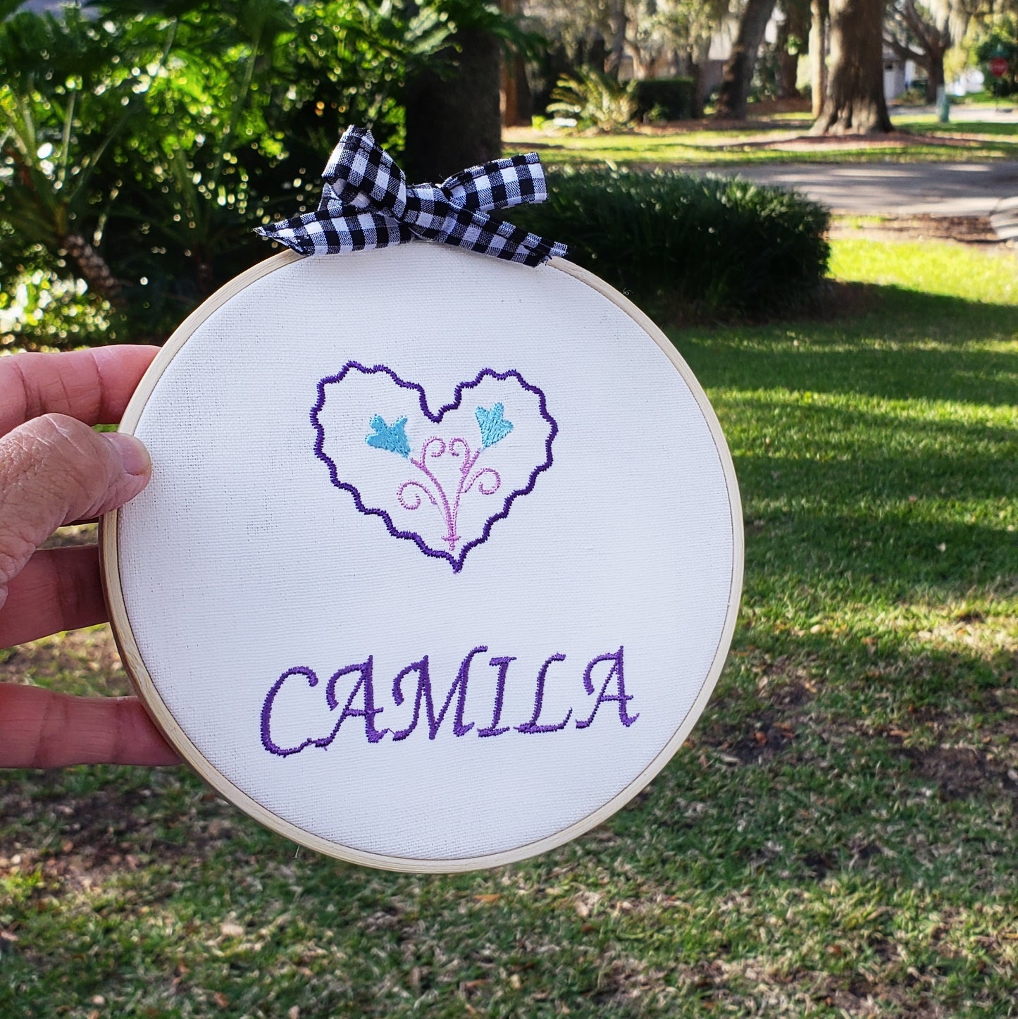 Hoop embroidery personalized