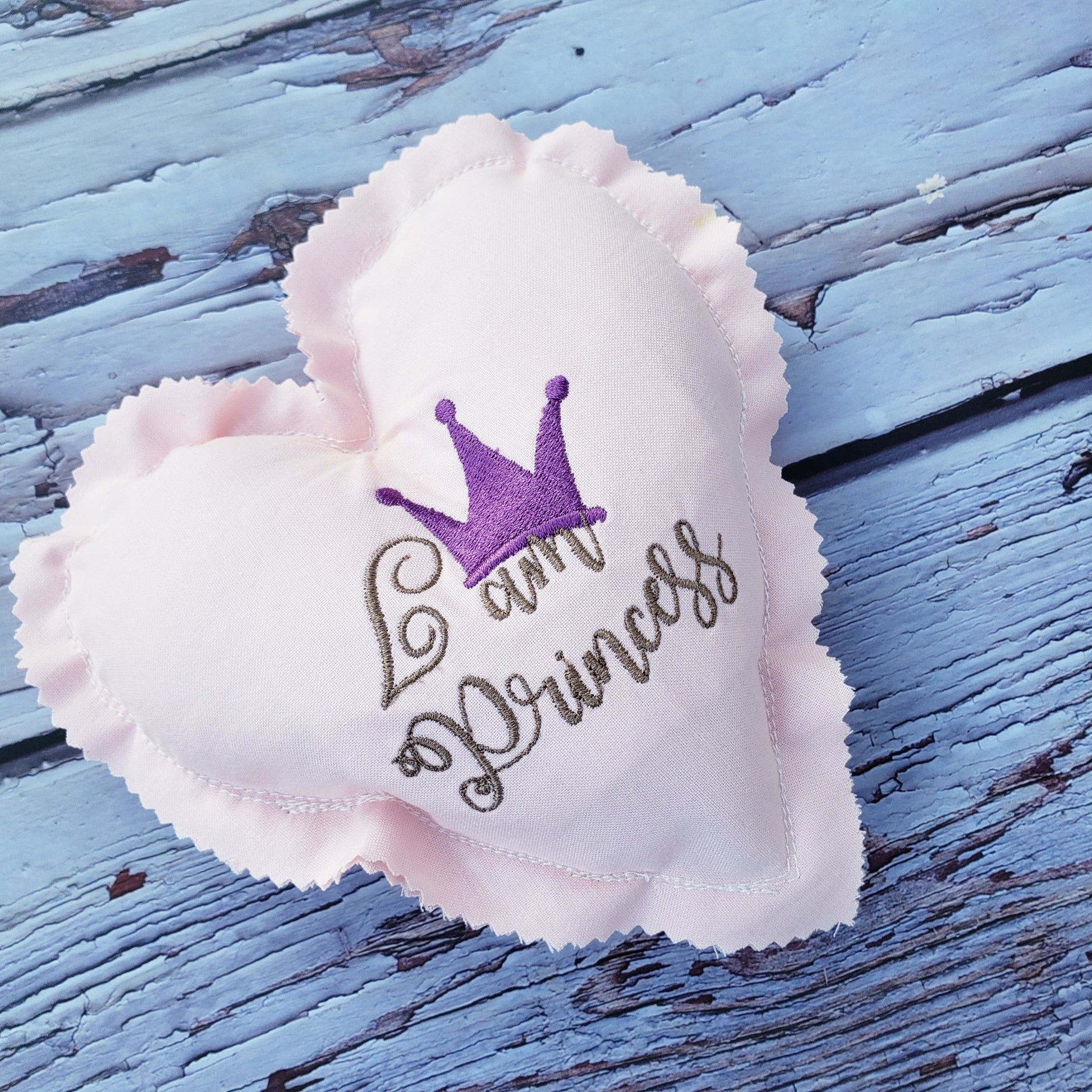 personalized embroidered heart