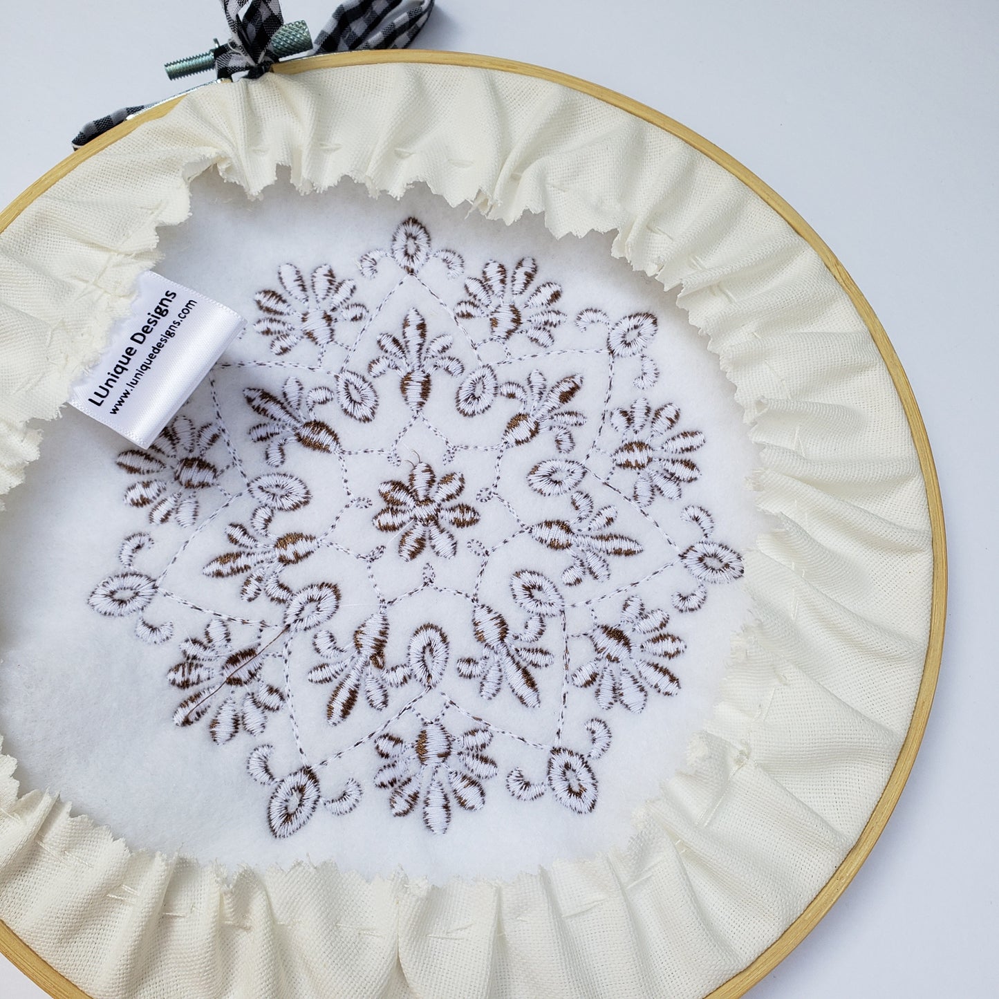 Embroidery hoop Mandala