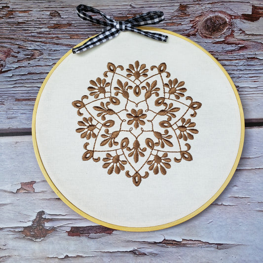 embroidery hoop mandala