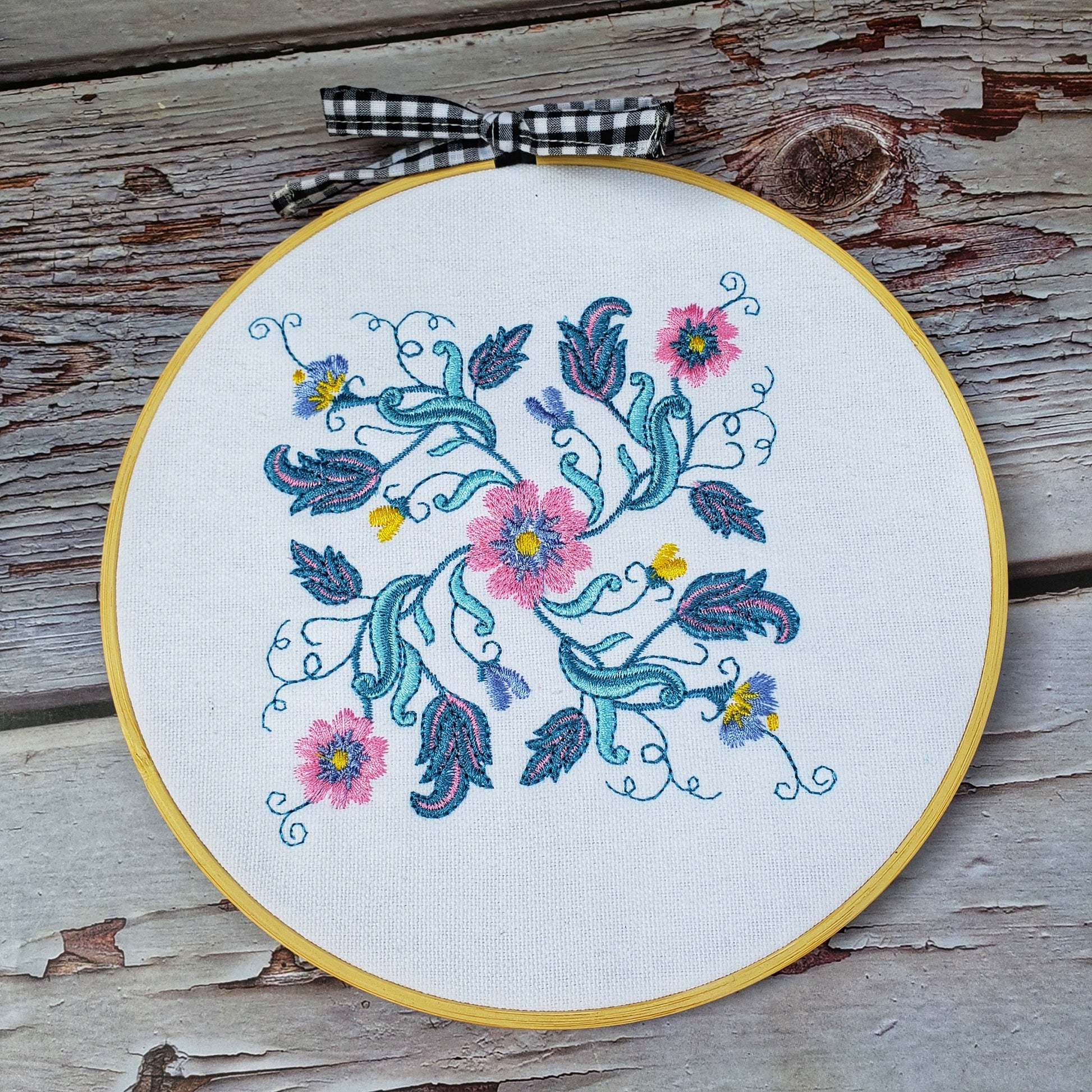 embroidery shabby hoop