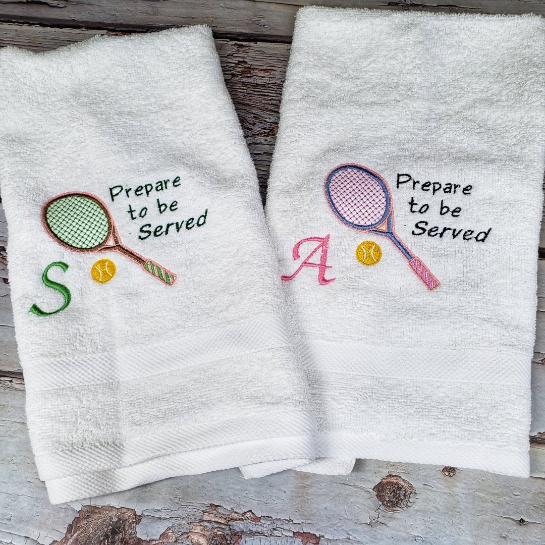 Personalized discount tennis towels