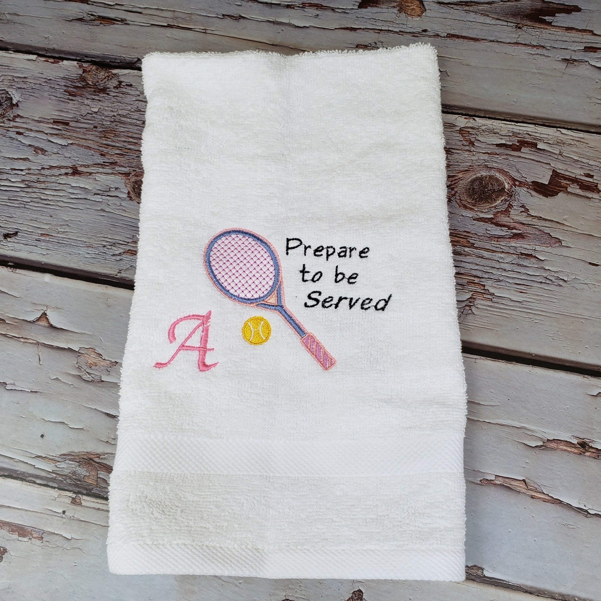 embroidery tennis towel