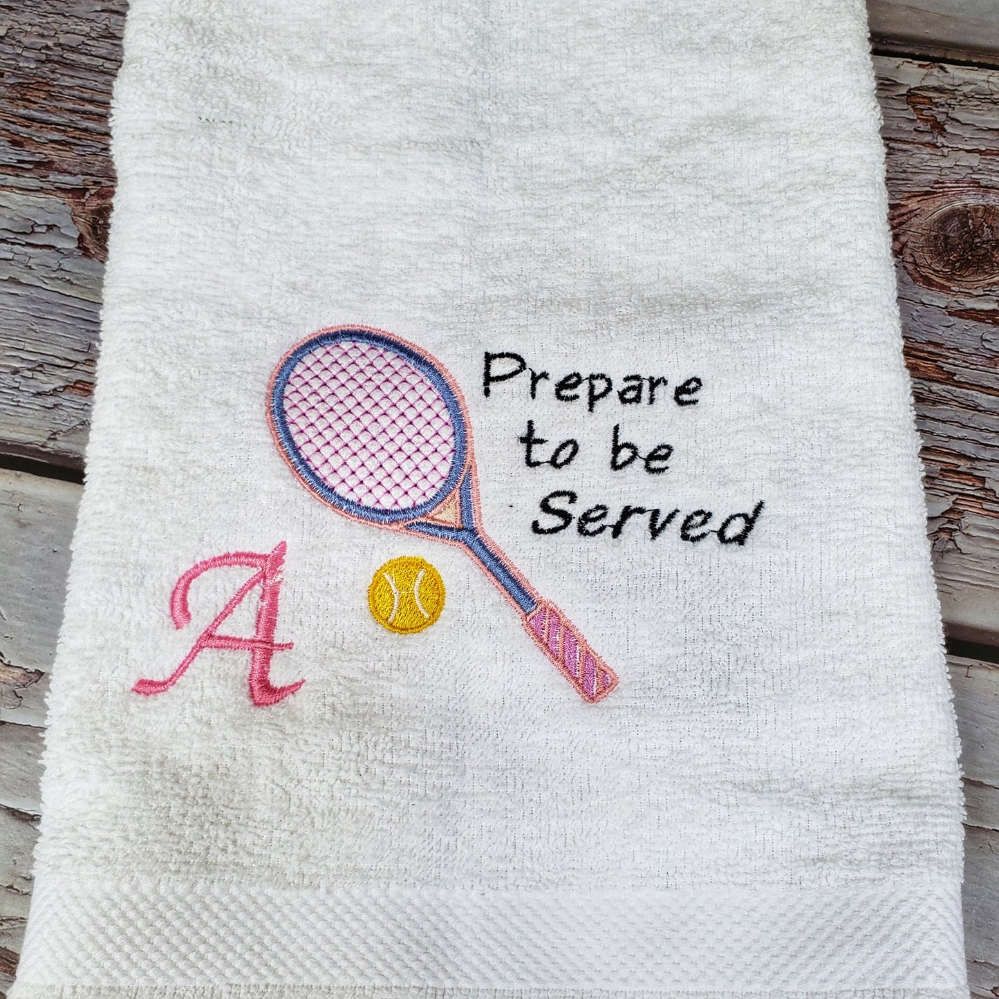 Embroidery tennis towel