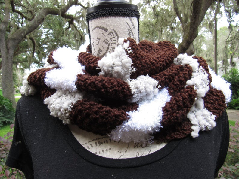 crochet neck scarf