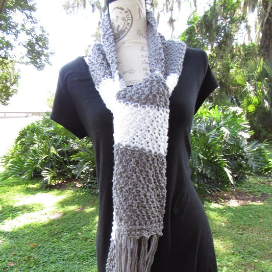 crochet scarf, knit shawl