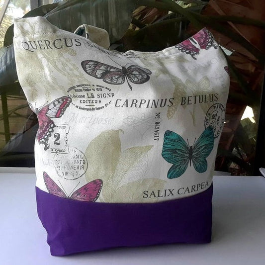 Butterflies Retro Tote Bag