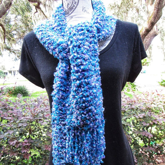 Perú Crochet Scarf, Winter Knitted Shawl