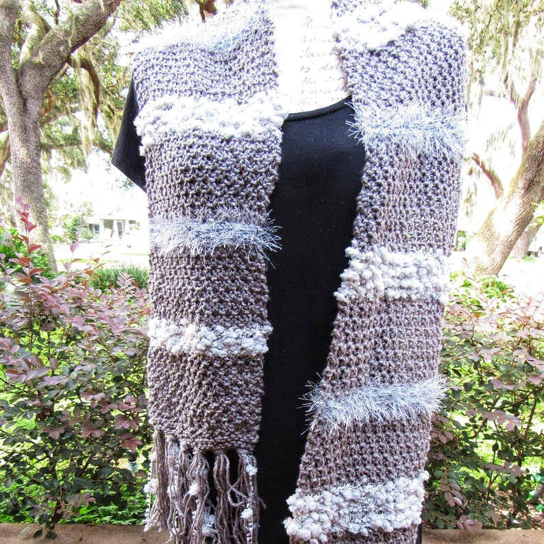 preppy knit scarf