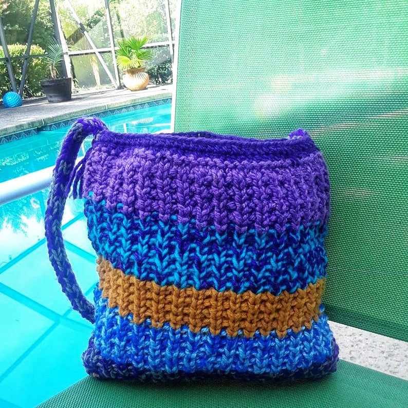 crochet bag, knit mochila
